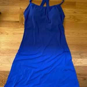 Prana blue halter dress